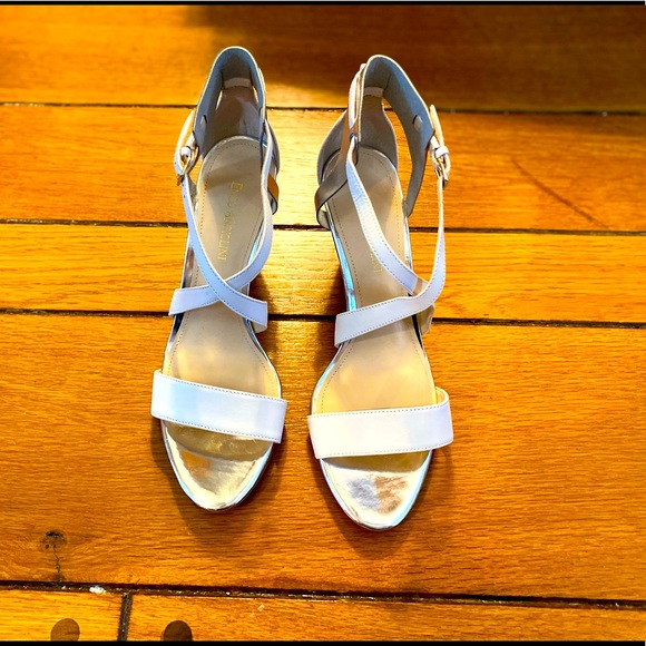Brand New White Heels 8.5M - Picture 1 of 10